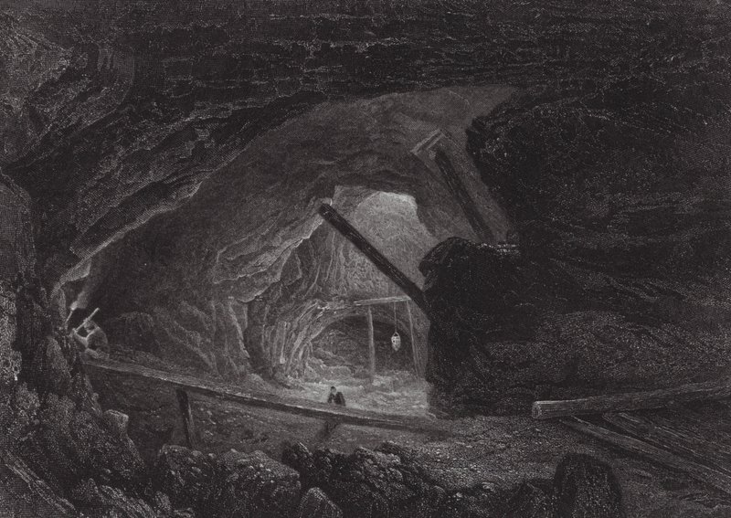 Australia: The Burra Burra Copper Mines by Samuel (after) Prout
