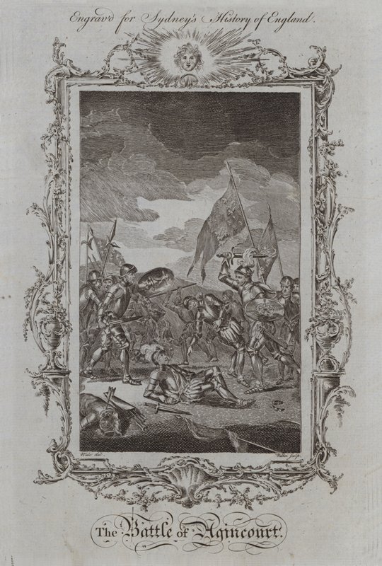 The Battle of Agincourt by Samuel (after) Wale