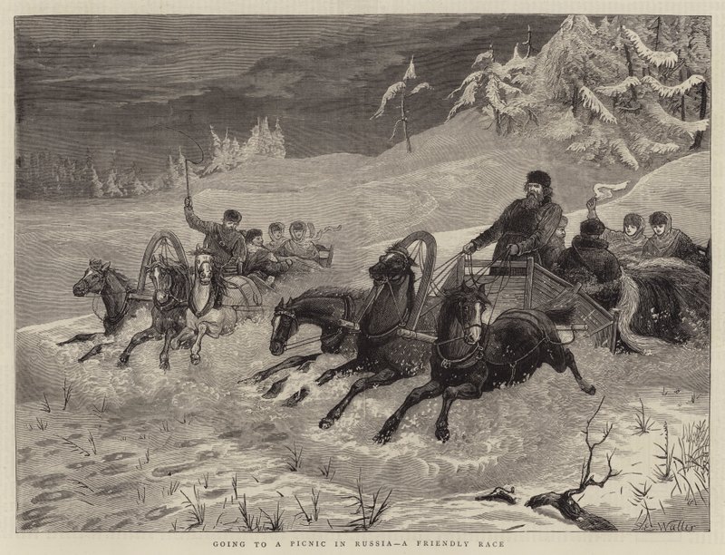 Going to Picnic in Russia, a Friendly Race by Samuel Edmund Waller