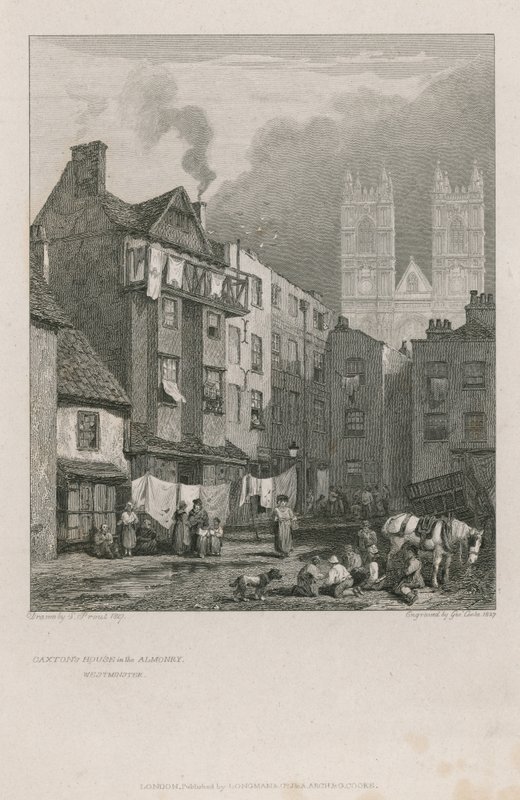 The home of William Caxton by Samuel Prout