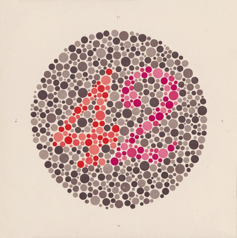 Ishihara color test to detect color blindness by School Japanese