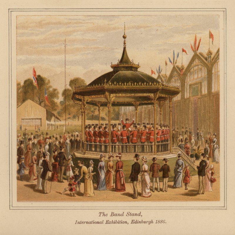 The Band Stand, International Exhibition, Edinburgh by Scottish School