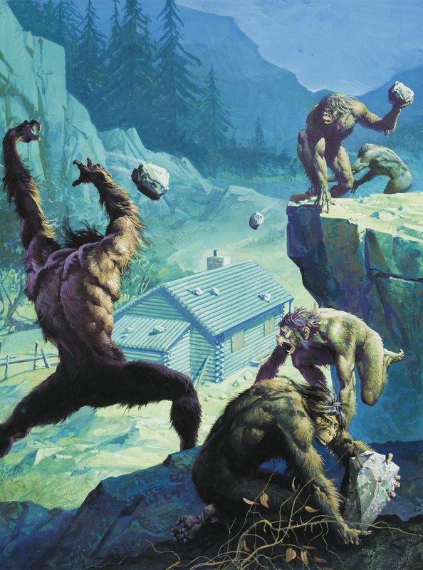 Big Foot, or legendary American Man-Apes by Severino Baraldi