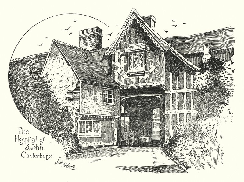 The Hospital of St John, Canterbury by Sidney Heath