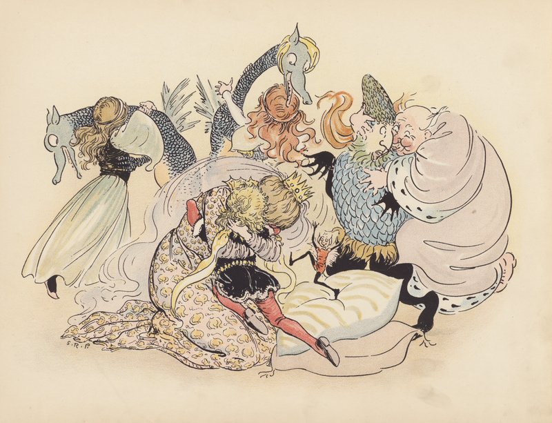 Illustration for Little Twin Dragons by Sophia Rosamond Praeger