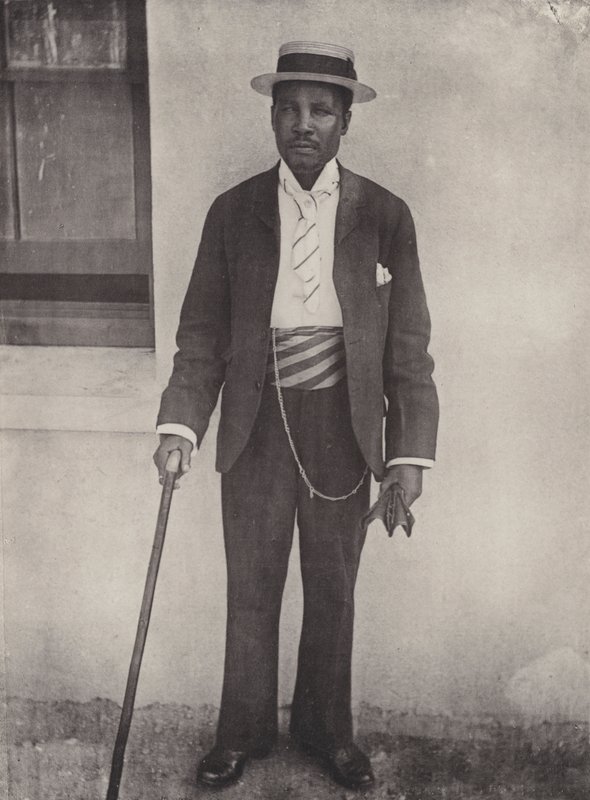 One Type of Our Servants, the Dressed Up Native by South African Photographer
