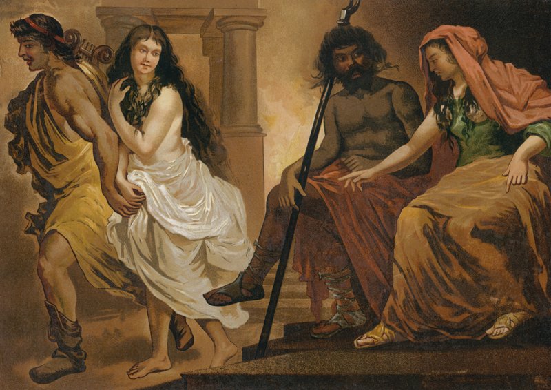 Orpheus Attempting to Retrieve Eurydice from the Underworld by Spanish School