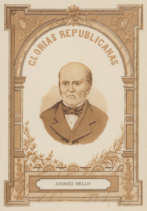 Andres Bello, Venezuelan humanist, politician, philosopher and poet by Spanish School
