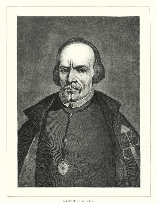 Pedro Calderon de la Barca, Spanish Soldier, Priest and Author by Spanish School