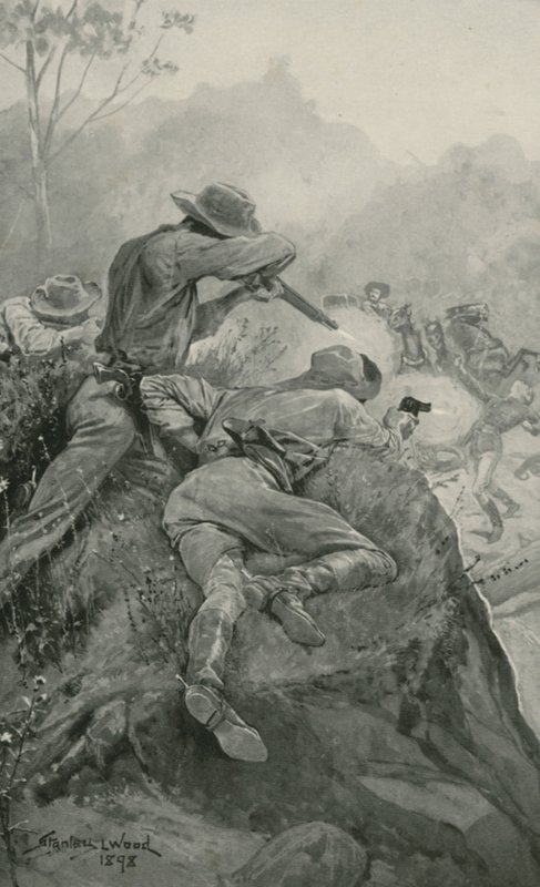 Attack on a Gold Escort by Stanley L. Wood
