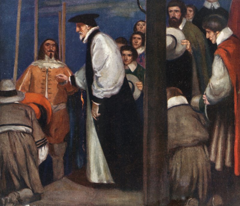 Laud Entering the Barge at Lambeth to go to the Tower by Stephen Reid