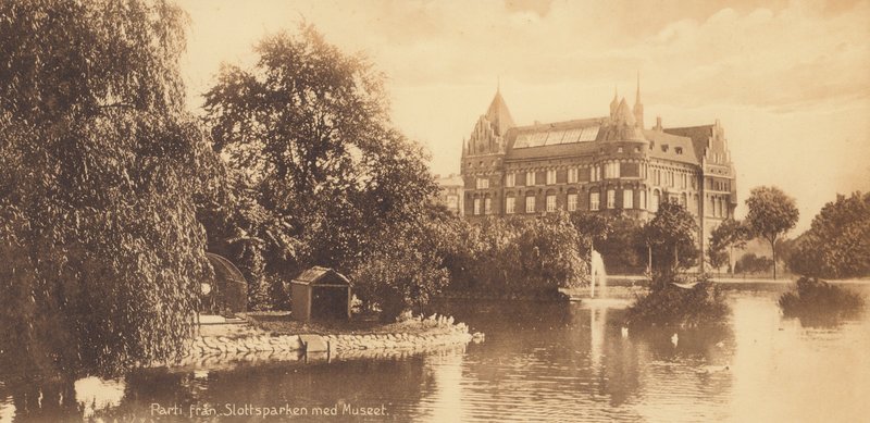 Malmo: View from Slottsparken with the Museum by Swedish Photographer