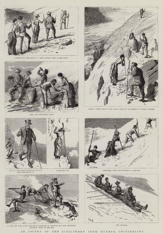 An Ascent of the Schilthorn from Murren, Switzerland by Sydney Prior Hall