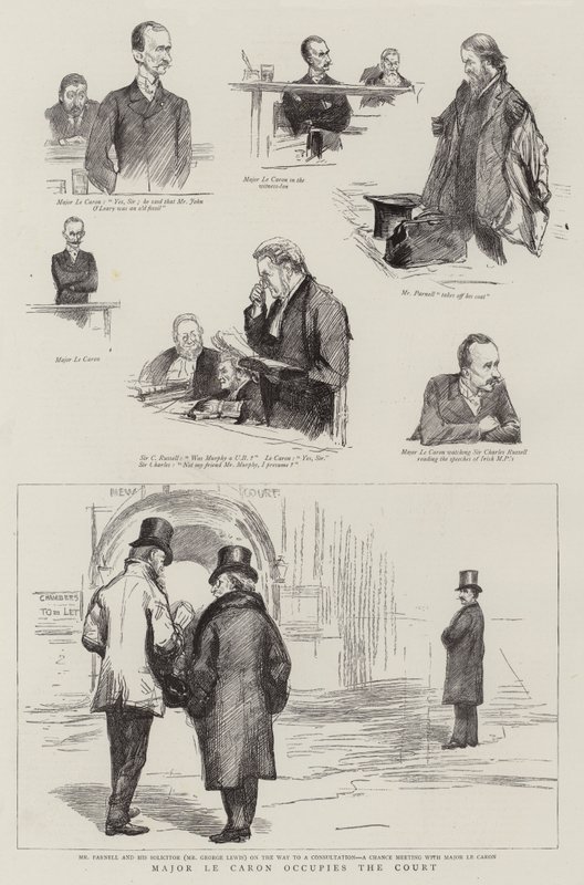 Major Le Caron occupies the Court by Sydney Prior Hall