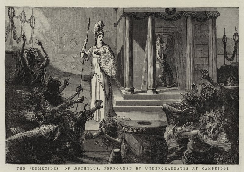 The Eumenides of Aeschylus, performed by Undergraduates at Cambridge by Sydney Prior Hall