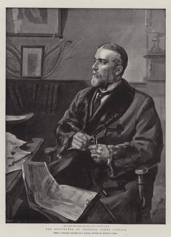 The Originator of Imperial Penny Postage by Sydney Prior Hall