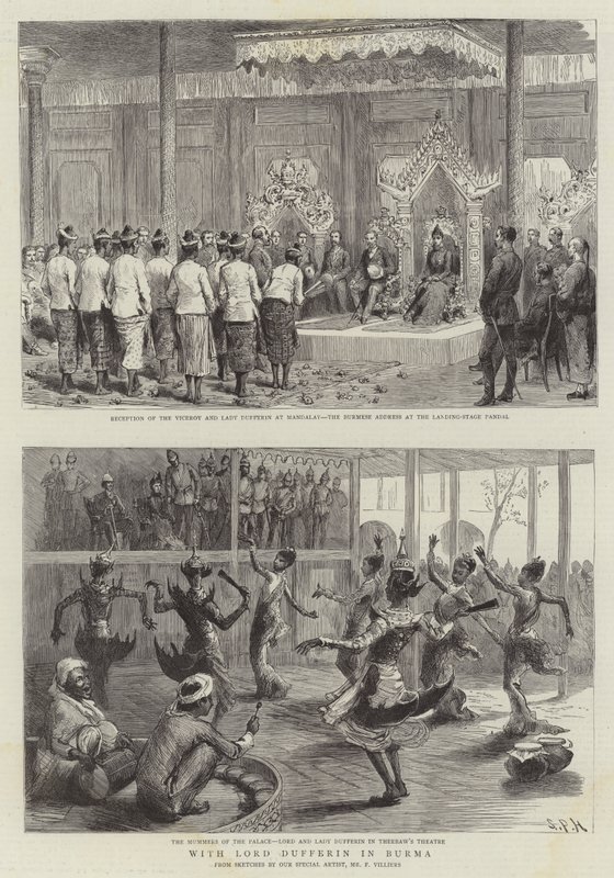 With Lord Dufferin in Burma by Sydney Prior Hall