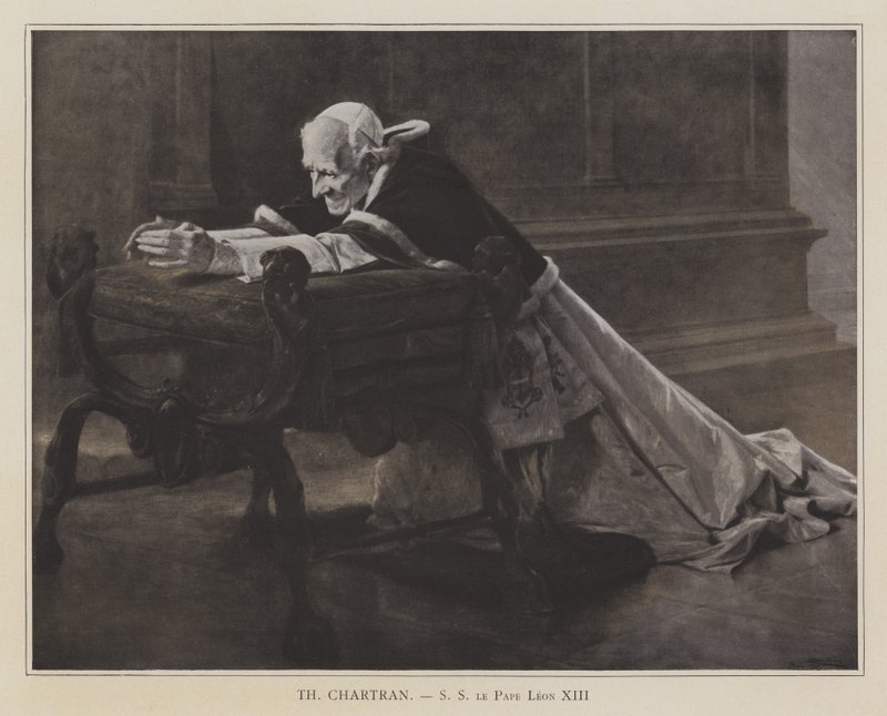 Pope Leo XIII (litho) by Theobald (after) Chartran