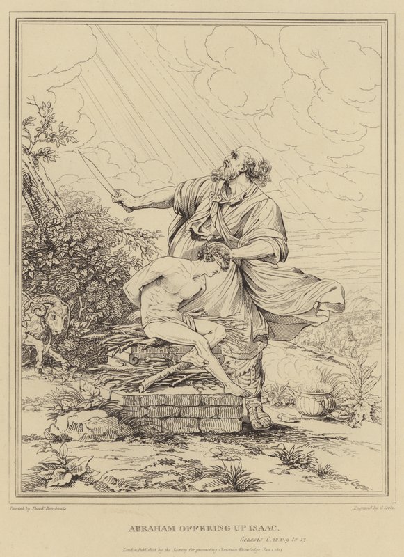 Abraham Offering Up Isaac, Genesis by Theodor Rombouts