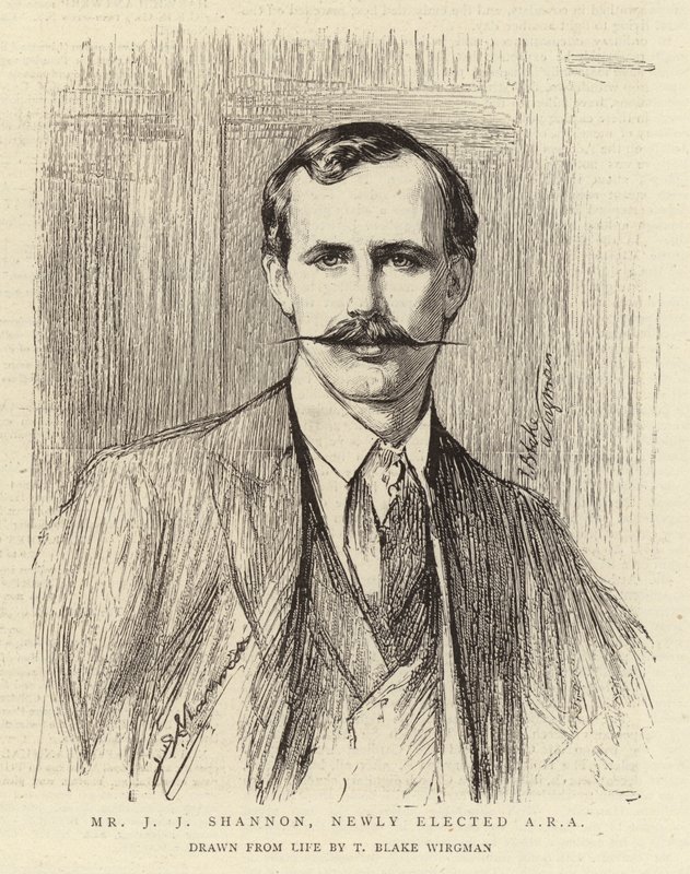 Mr J J Shannon, Newly Elected ARA by Theodore Blake Wirgman