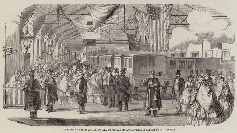 Opening of the South Devon and Tavistock Railway by Thomas Valentine Robins