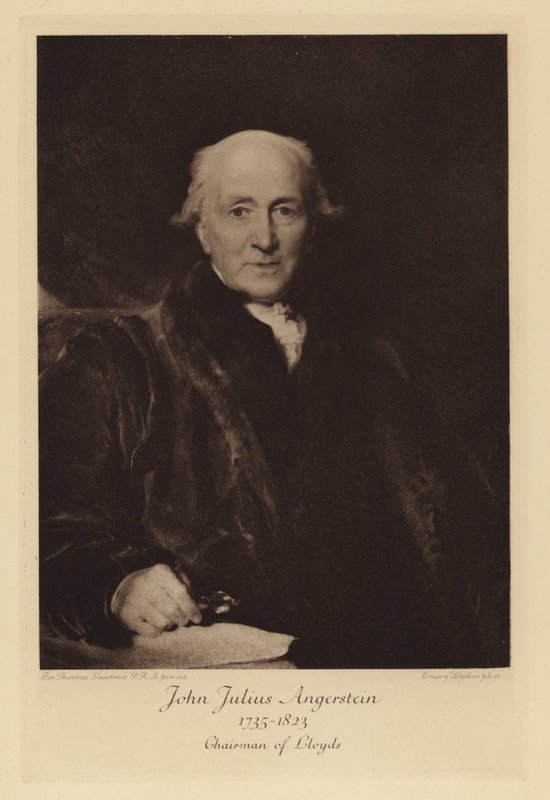 John Julius Angerstein, Chairman of Lloyd