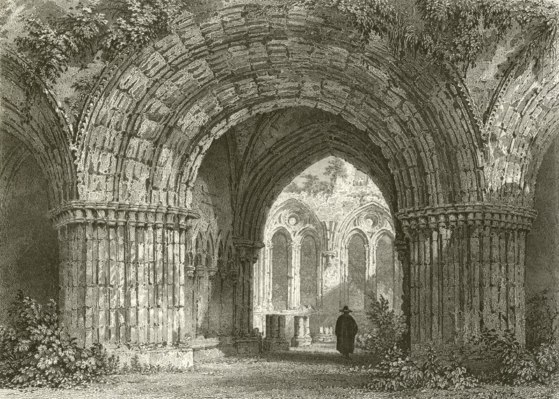 Chapter House, Furness Abbey by Thomas Allom