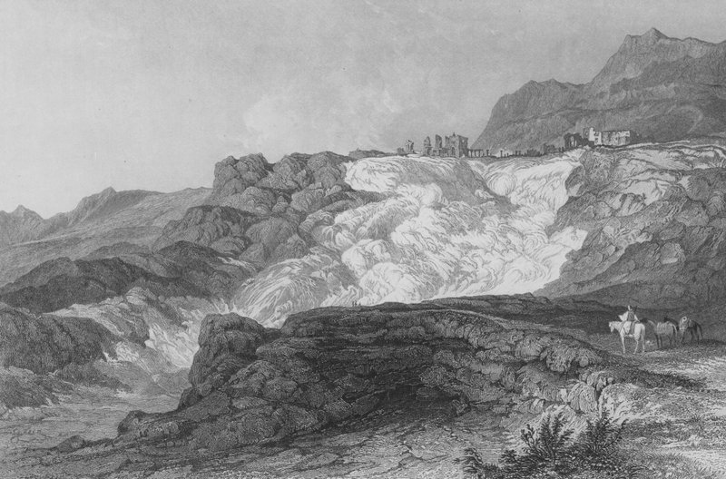 The Ruins of Hierapolis, now called Pambouk Kaleh, on the way from Laodicea by Thomas Allom