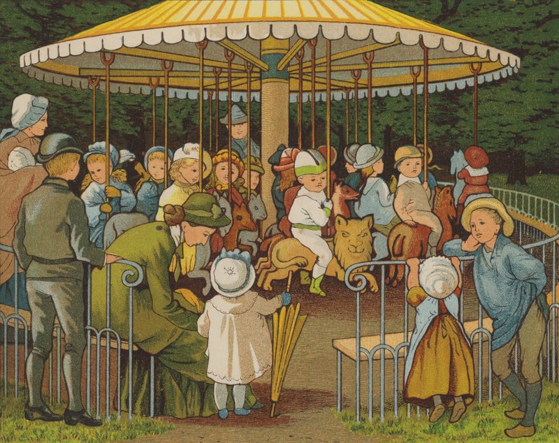Paris: A Merry-Go-Round on the Champs Elysees by Thomas Crane