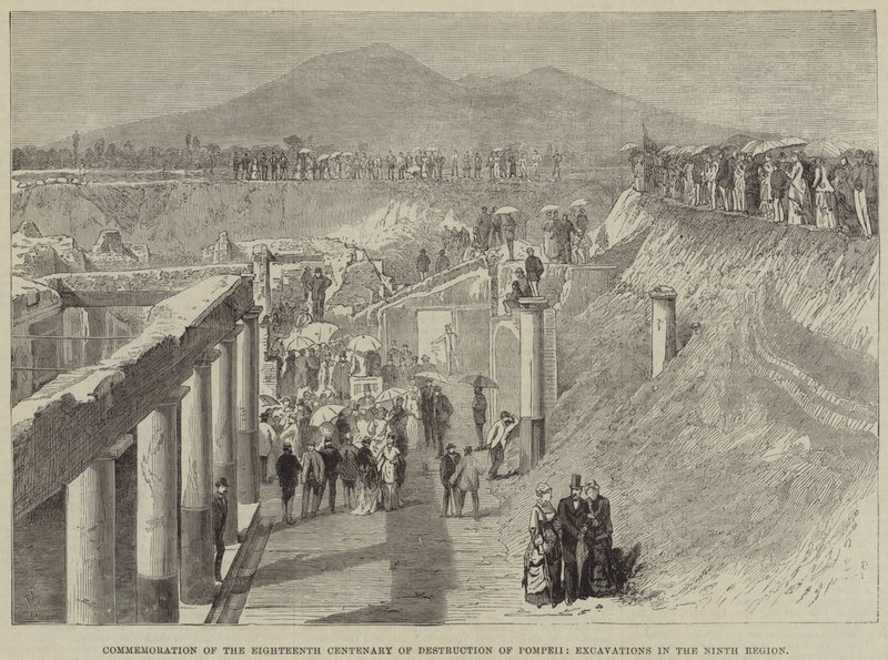 Commemoration of the Eighteenth Centenary of the Destruction of Pompeii, Excavations in the Ninth Region by Thomas Harrington Wilson