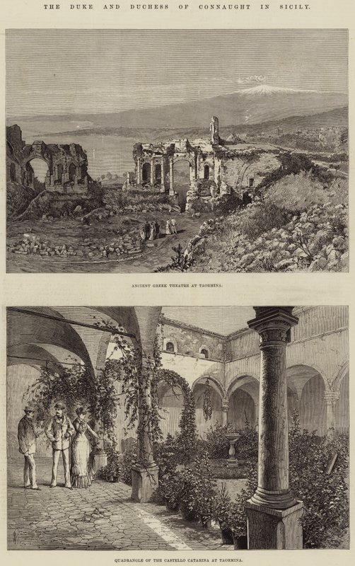The Duke and Duchess of Connaught in Sicily by Thomas Harrington Wilson