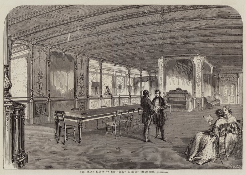 The Grand Saloon of the Great Eastern Steam-Ship by Thomas Harrington Wilson