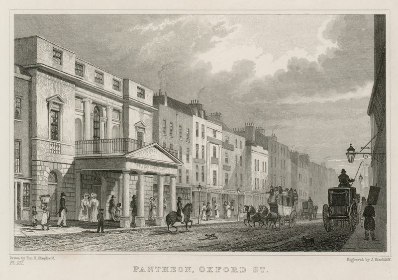 Pantheon, Oxford Street, London by Thomas Hosmer Shepherd
