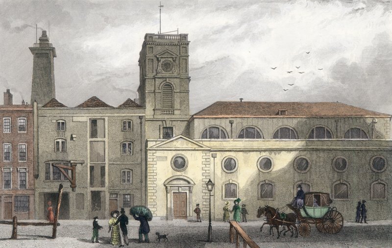St Olave, Tooley Street, London by Thomas Hosmer Shepherd