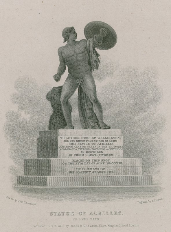 Statue of Achilles in Hyde Park, London by Thomas Hosmer Shepherd