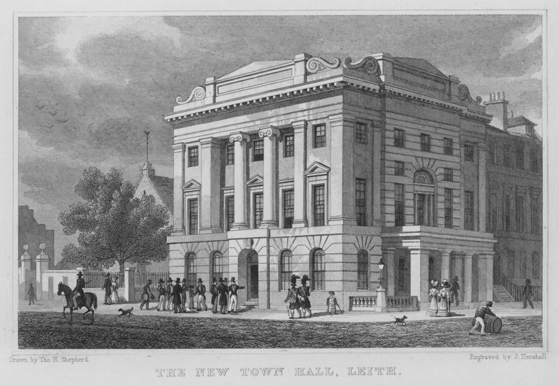 The New Town Hall, Leith by Thomas Hosmer Shepherd