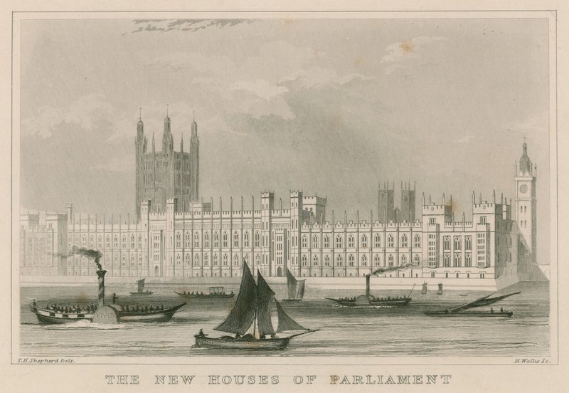 The New Houses of Parliament by Thomas Hosmer Shepherd