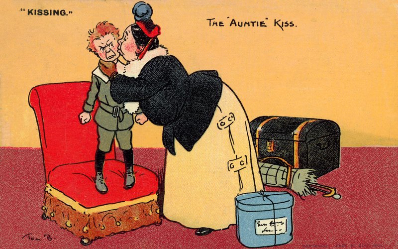 The Auntie Kiss by Tom Browne