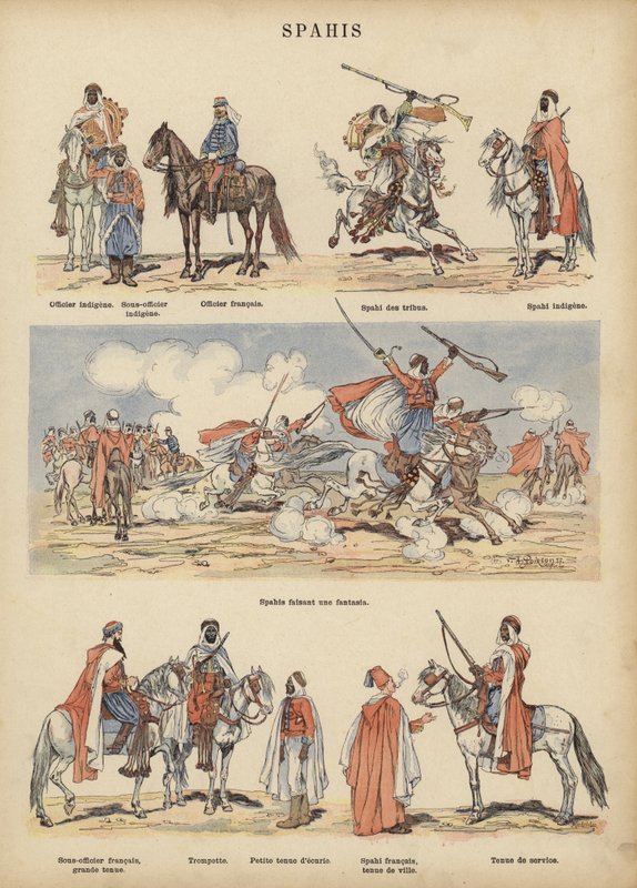 Spahis, Colonial Soldiers of the French Army by Victor Armand Poirson