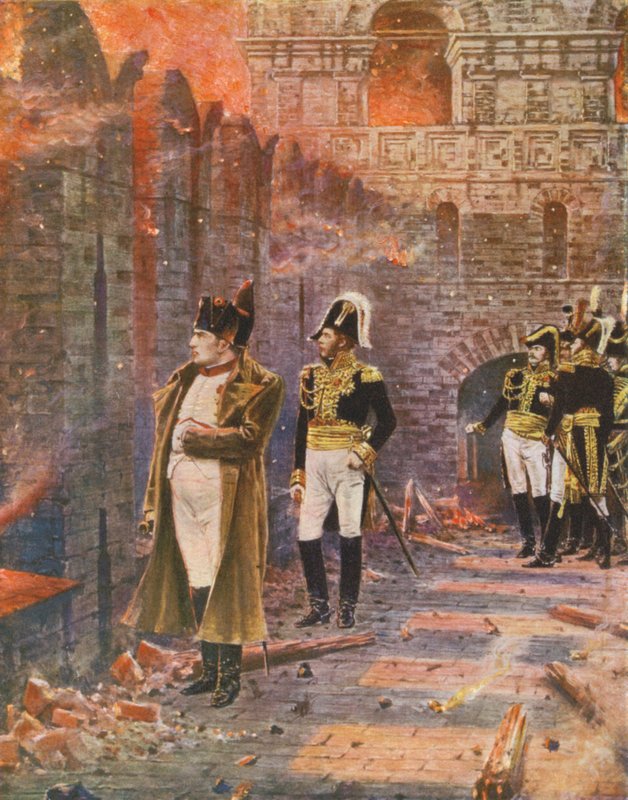 Napoleon Watching the Fire of Moscow by Vasili Vasilievich Vereshchagin