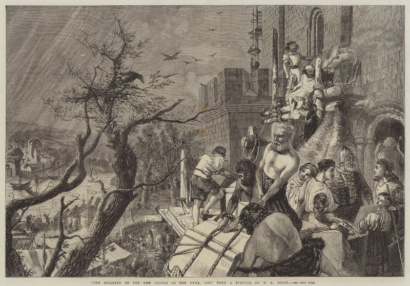 The Building of the New Castle on the Tyne by W. Bell Scott