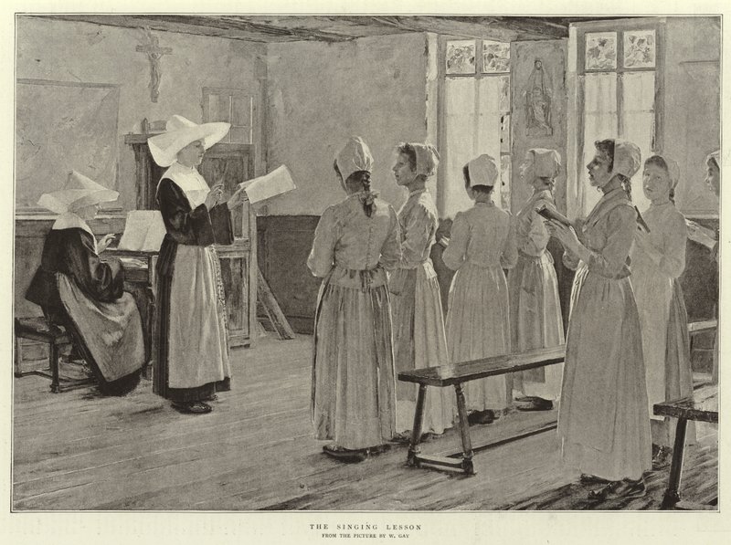 The Signing Lesson by Walter Gay