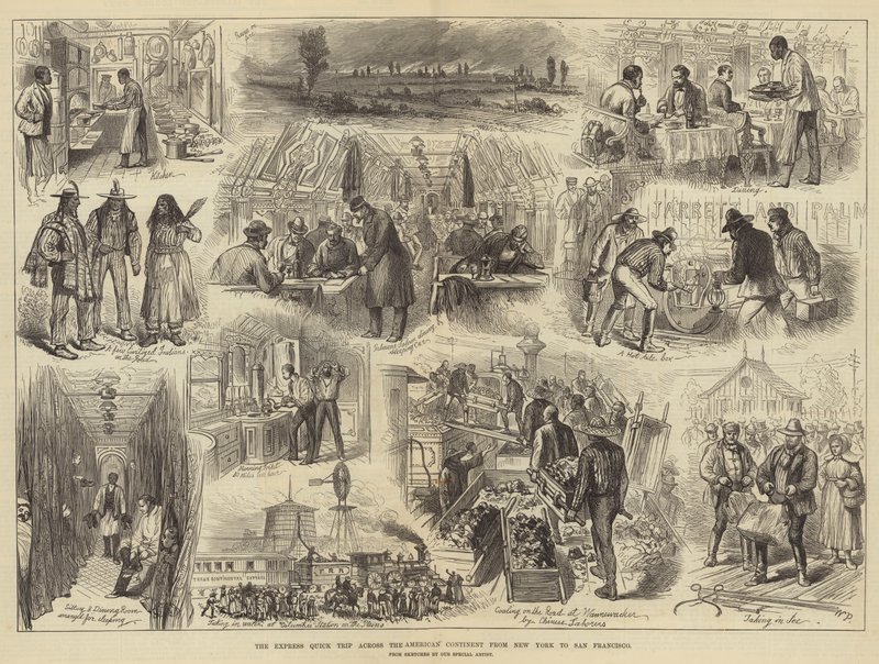 The Express Quick Trip across the American Continent from New York to San Francisco by Walter Paget