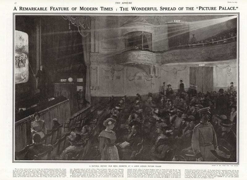 A natural history film being exhibited at a London picture palace by Walter Stanley Paget