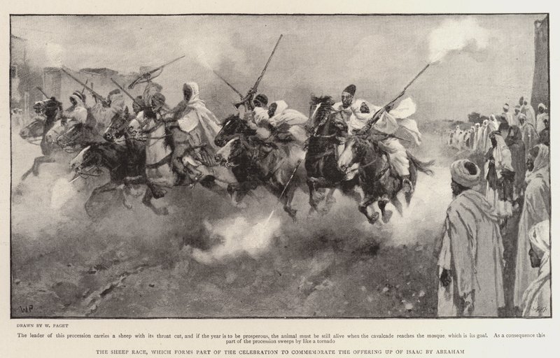 The Land of Moors, the Sheep Race by Walter Stanley Paget
