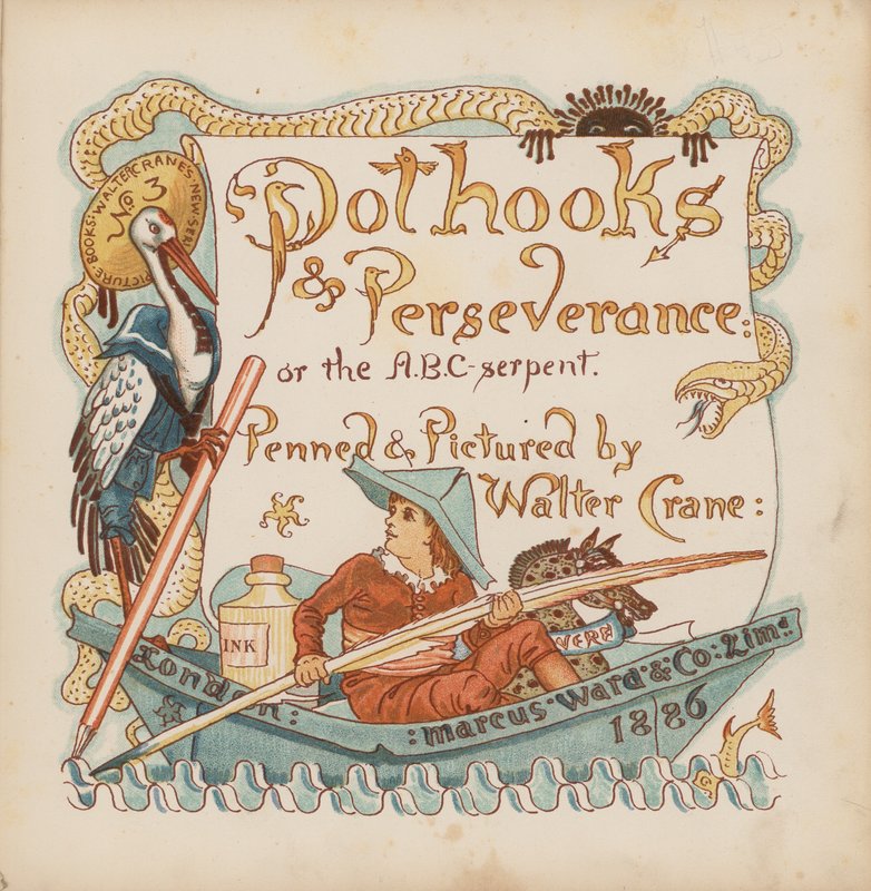 Illustration for Pothooks and Perseverance by Walter Crane by Walter (after) Crane
