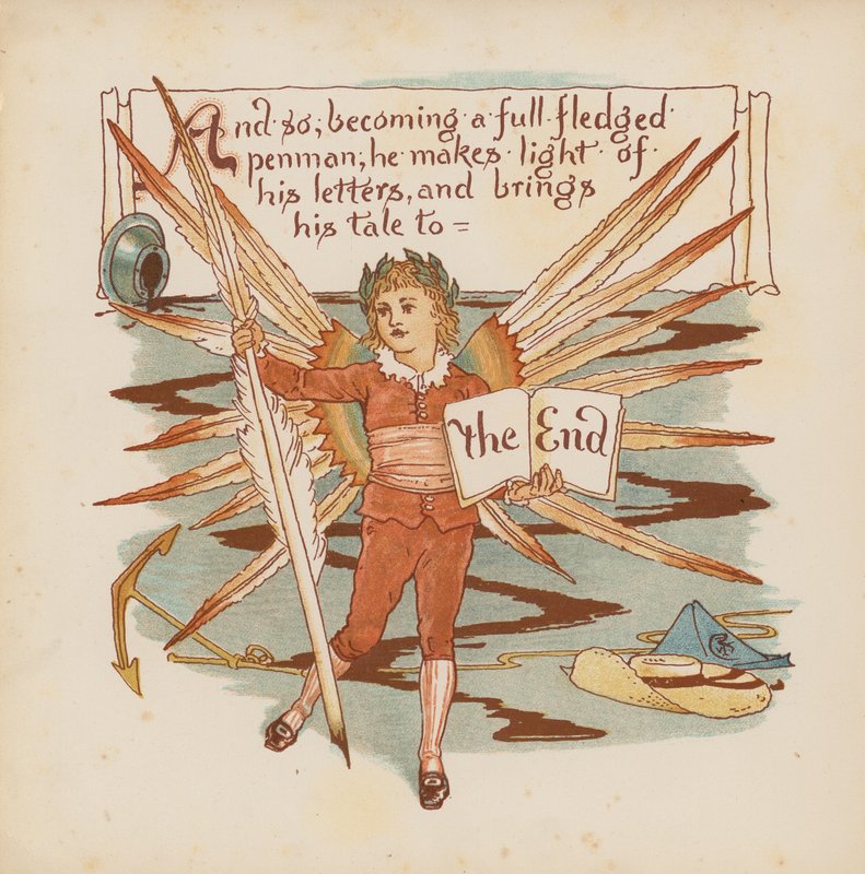 Illustration for Pothooks and Perseverance by Walter Crane by Walter (after) Crane