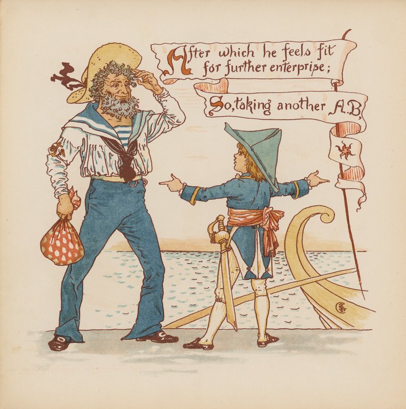 Illustration for Pothooks and Perseverance by Walter Crane by Walter (after) Crane