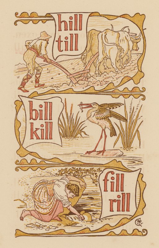 Page from The Golden Primer by Walter (after) Crane