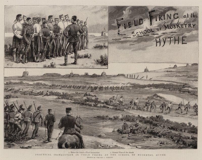 Practical Instruction in Field Firing at the School of Musketry, Hythe by Walter Charles Horsley